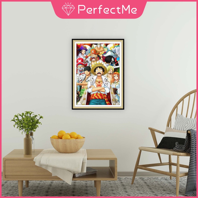 Bộ Tranh Đính Đá 5D Tự Làm 30x40cm Hình Hoạt Hình Anime Trang Trí Nhà Cửa