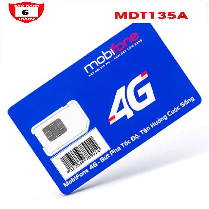 (Chuẩn Mobi 4G)  SIM 4G Mobifone Dùng Trọn Gói 6T Hoàn Toàn Miễn Phí Tặng Luôn 18GB Từ Nhà Mạng