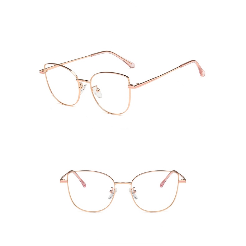 Kính Mát Mắt Mèo Gọng Kim Loại Thời Trang Mới Cho Nữ