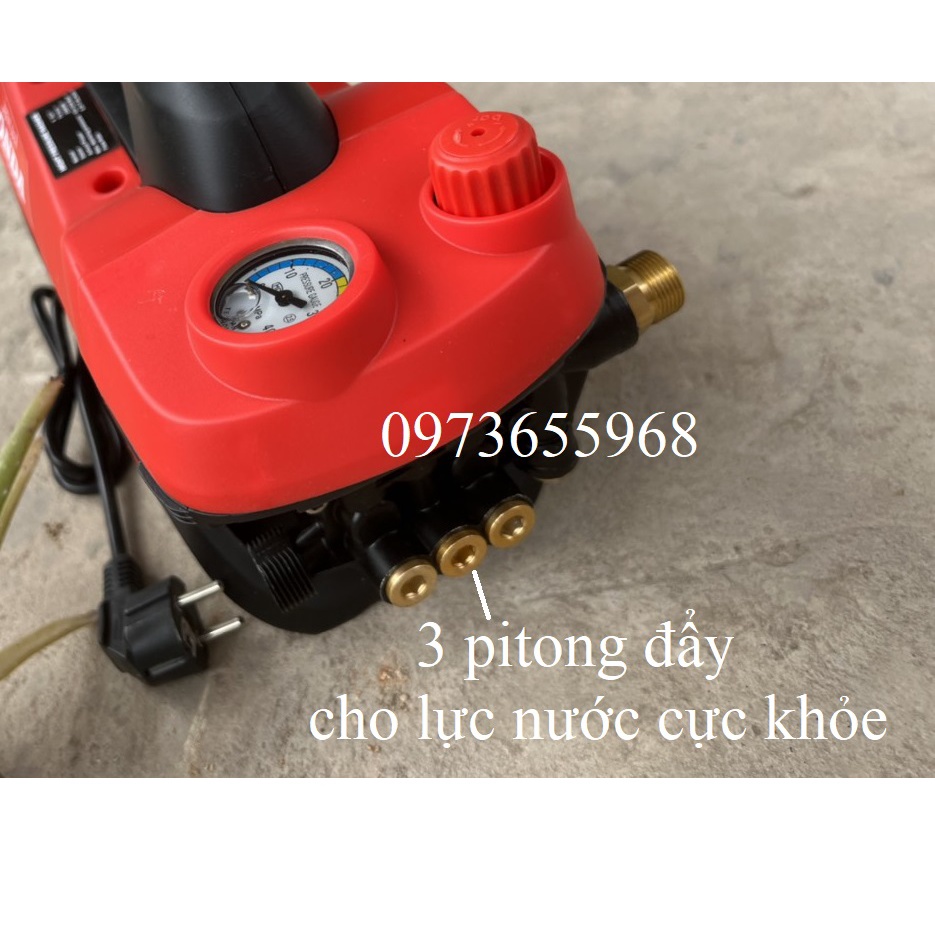 máy rửa xe H.O.N.D.A.. Máy rửa xe mini   - ĐỘNG CƠ TỪ - Có nút chỉnh áp suất SIÊU KHỎE , BỀN BỈ