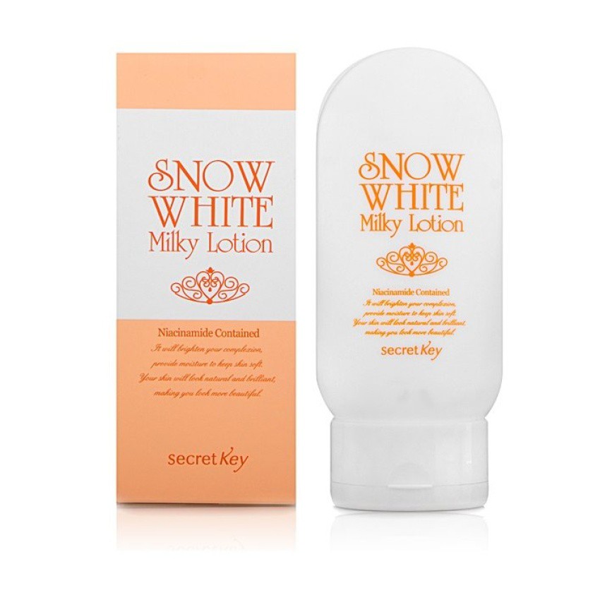 Sữa Dưỡng Thể Dưỡng Trắng Da Toàn Thân Secret Key Snow White Milky Lotion 120g _ Secret Key Chính Hãng