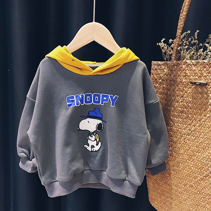 Áo hoodie tay dài in hoạt hình thời trang mùa thu cho bé
