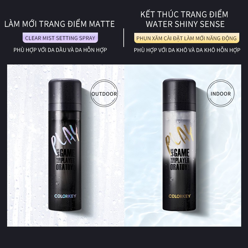 Colorkey Makeup Setting Spray Dual Finish Oil Control Long Lasting Moisture Cosmetic 50ml | BigBuy360 - bigbuy360.vn