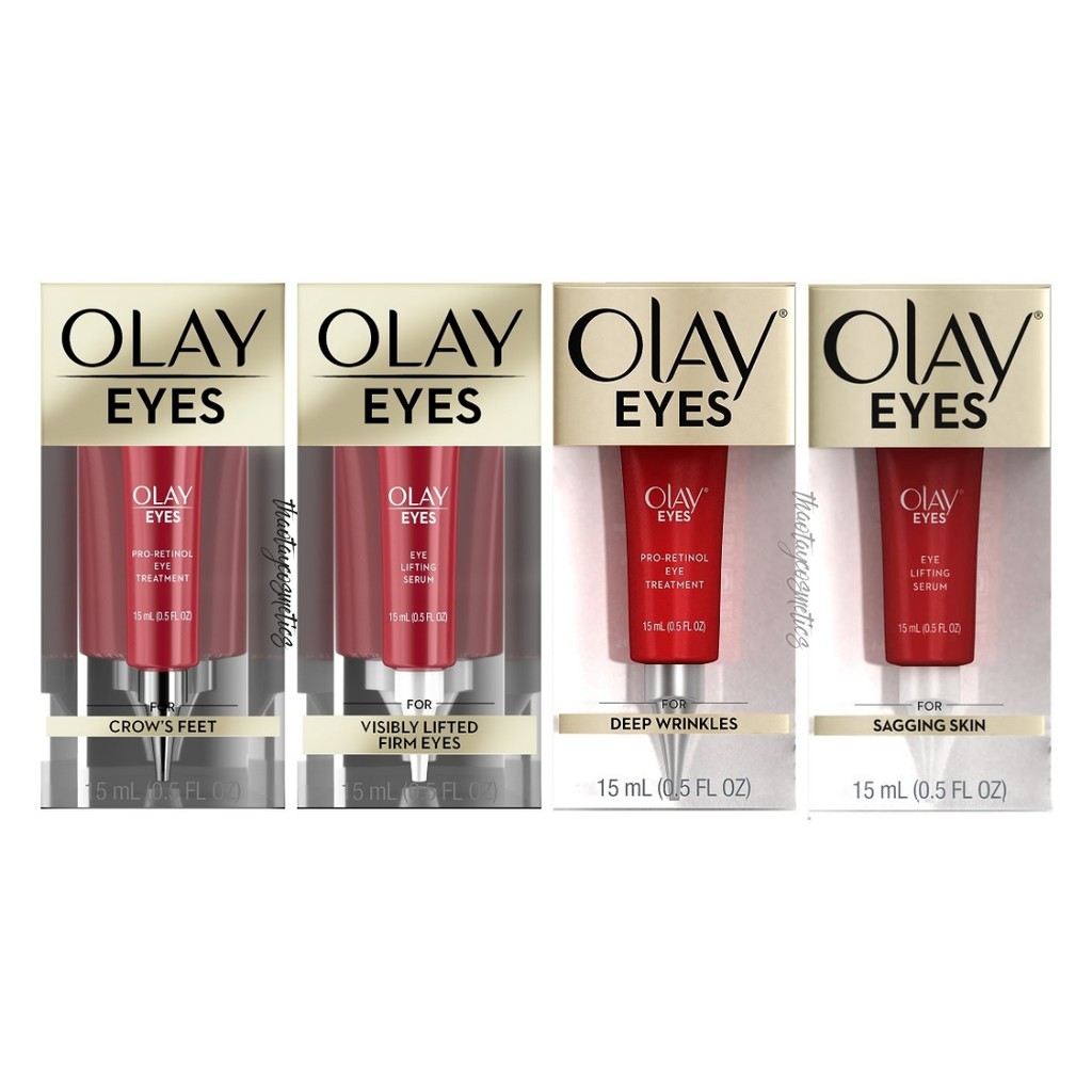 [Hàng Mỹ] Kem dưỡng mắt Olay Eyes (Crow's Feet/ Visibly Lifted Firm Eyes/ Deep Wrinkles/ Sagging Skin)