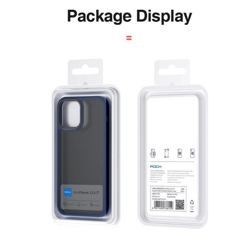 Ốp lưng nhám mờ Rock Guard Pro Matte IPhone 13 pro max , 13 pro 13 12 Pro Max / 12 Pro / 12 chống vân tay chống bám bẩn