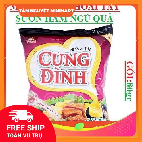 Mì tôm Cung Đình 80G cực ngon đầy đủ hương vị