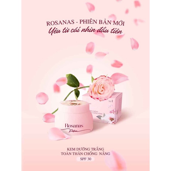 Kem dưỡng trắng da toàn thân chống nắng ROSANAS