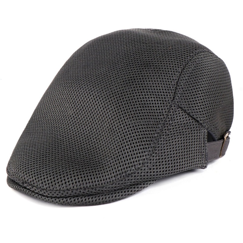 Youyo Mũ Nồi Beret Lưới Thoáng Khí Mềm Mại Phẳng Mùa Hè Cho Nam