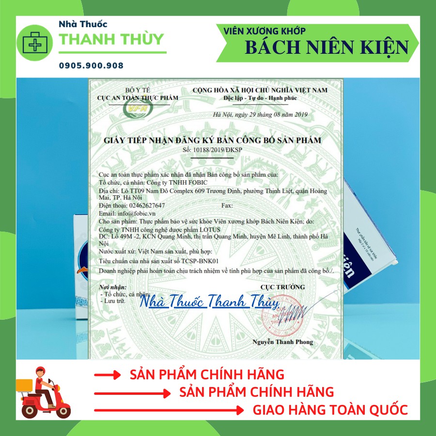 BÁCH NIÊN KIỆN  - Giúp Giảm Đau Khớp, Thoái Hóa Khớp, Tăng Khả Năng Vận Động