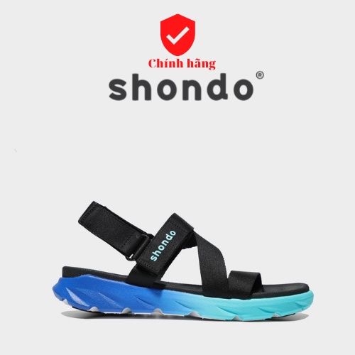 [Chính hãng] Shondo Sandal F6 sport ombre đế 2 màu xanh dương- xanh dương nhạt F6S3310