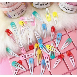 Kẹp tóc sắc màu mix kim tuyến