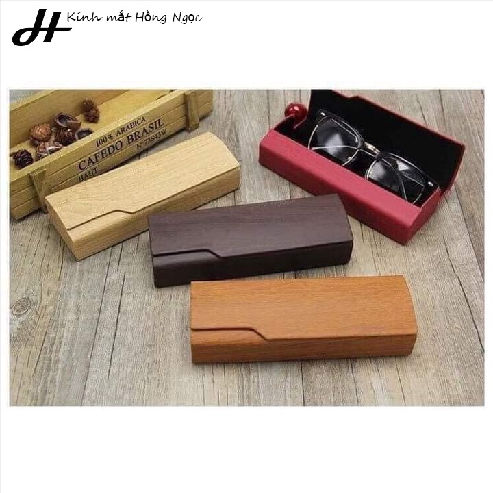 Hộp đựng kính mắt chất liệu gỗ thiết kế thanh lịch, sang trọng [HG30]