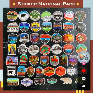 Set 50 Sticker Dán National Park PVC | Dán Điện Thoại | Dán Laptop | Dán Mũ Bảo Hiểm | Dán Vali