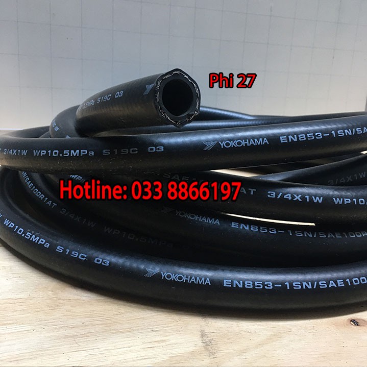 Dây bơm xăng dầu Yokohama dài 10m phi 27