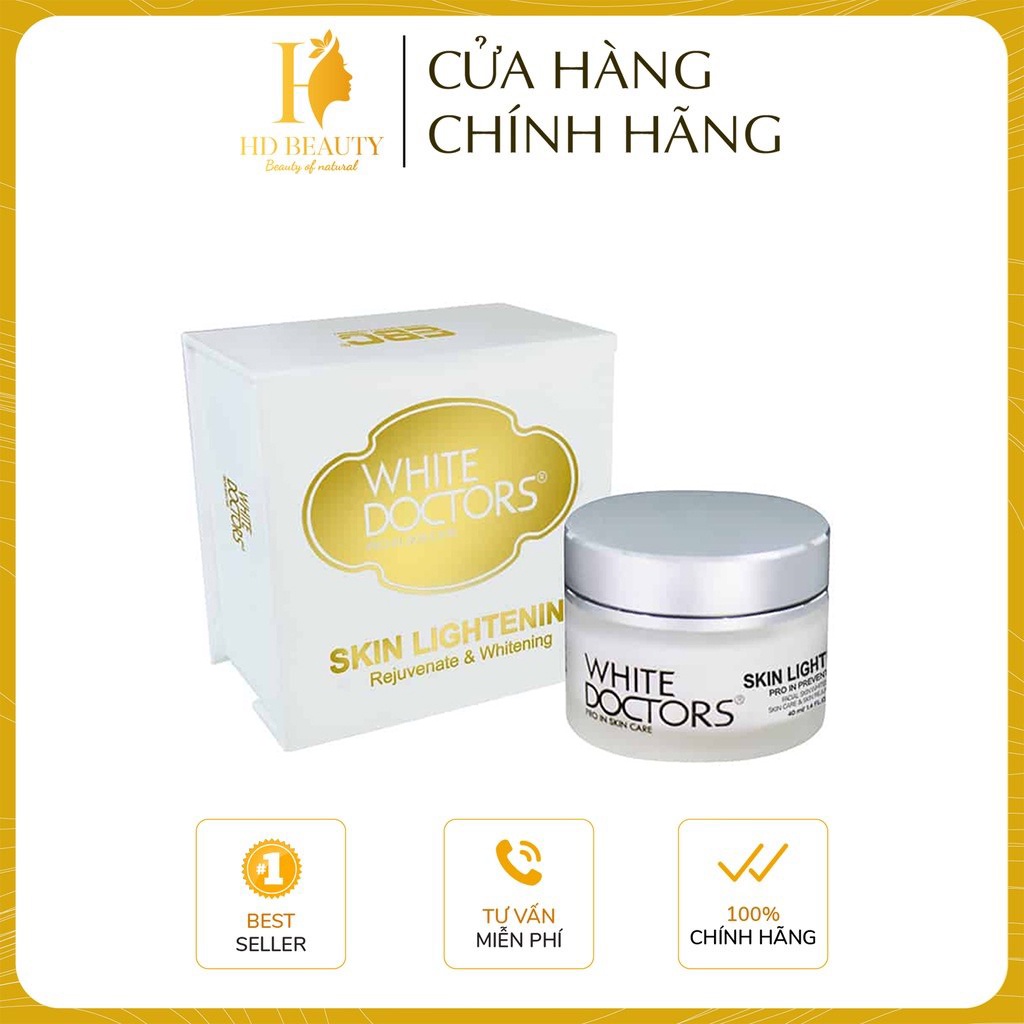 Kem làm trắng da mờ nếp nhăn White Doctors Skin Lightening 40g