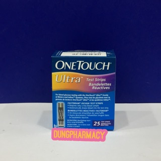 Que thử tiểu đường OneTouch Ultra (hộp/25 que)
