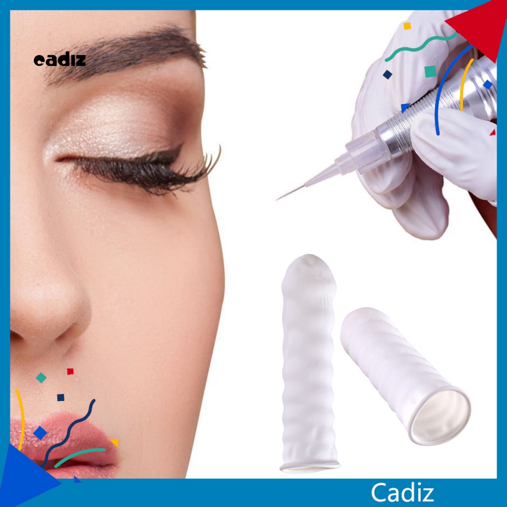Bộ 50 / 100 Miếng Silicone Bọc Ngón Tay Khi Xăm Hình