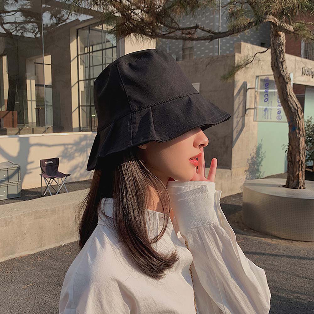 Nón tai bèo vải cotton thời trang mùa hè nhiều màu sắc