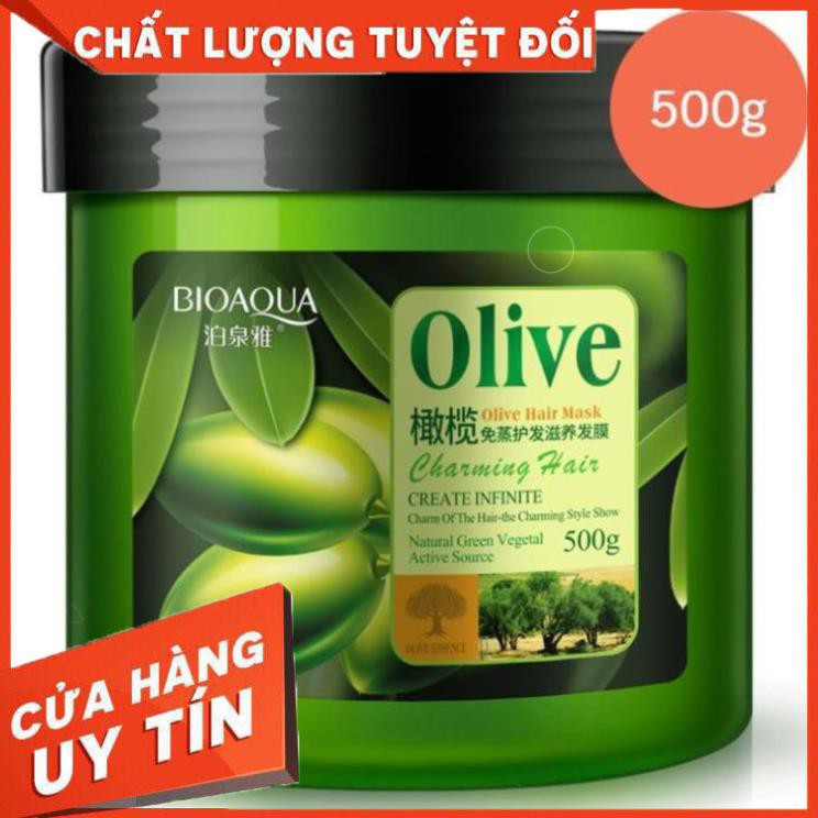 Kem ủ tóc Olive Bioaqua 500ml | BigBuy360 - bigbuy360.vn