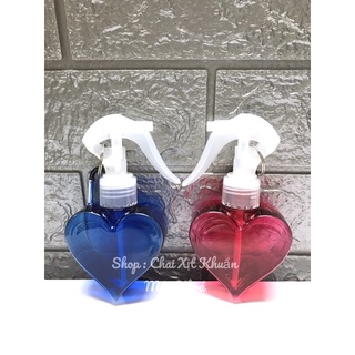 Bình Xịt Rỗng Đựng Cồn Mini Móc Khoá 80ml  ( Mẫu Trái Tim)