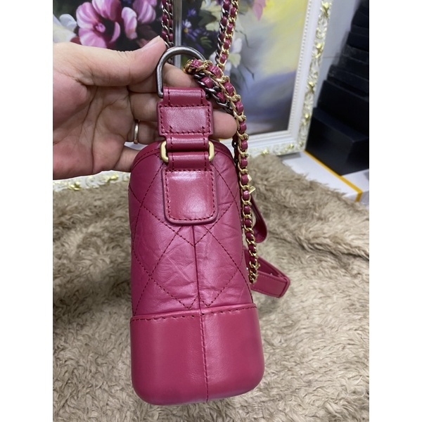 Túi xách hobo hồng sen size 20
