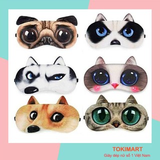 Miếng bịt mắt ngủ, miếng che mắt ngủ văn phòng 3D hình ảnh hoạt hình dễ thương có túi gel làm mát mắt hot trend 2021