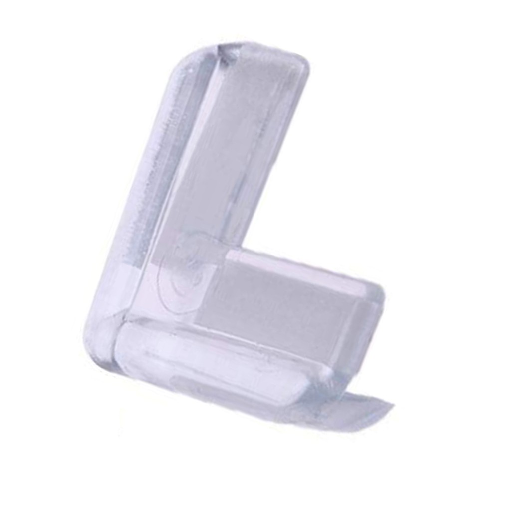 Set 4 Miếng Dán Góc Bàn Trong Suốt Bằng Nhựa Pvc Chống Va Chạm An Toàn Cho Bé