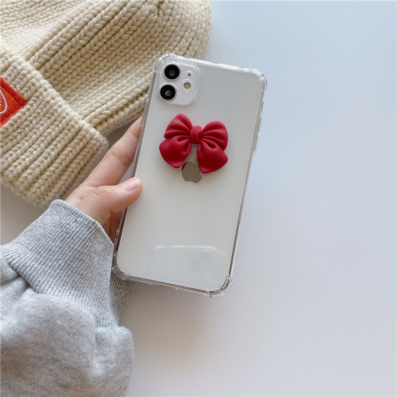 Ốp Điện Thoại Đính Nơ Xinh Xắn Cho Iphone 11 12 Pro Max Xs Xr Mini 78plus | BigBuy360 - bigbuy360.vn