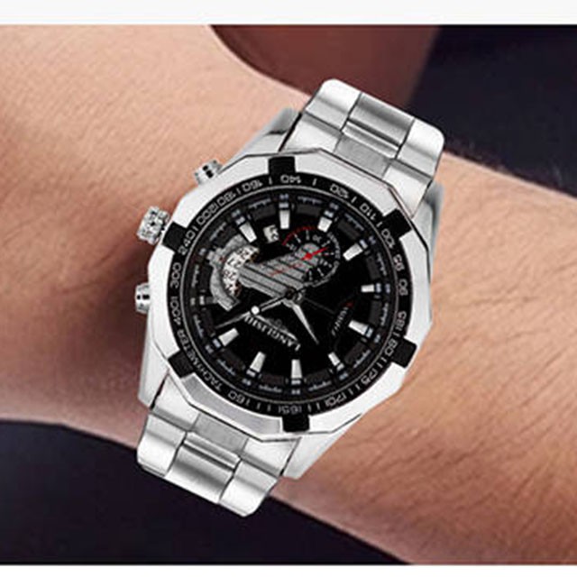 Đồng hồ nam dây da chính hãng, Đồng hồ da nam không thấm nước chính hãng LANGLISH đẹp cao cấp DH01A | BigBuy360 - bigbuy360.vn