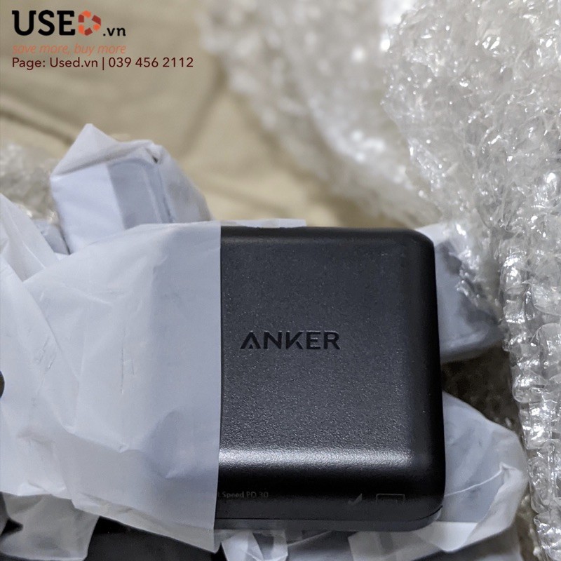 Adapter Sạc 1 Cổng Anker PowerPort Speed 30W - A2014 - Hàng Chính Hãng, Nobox | USEDVN