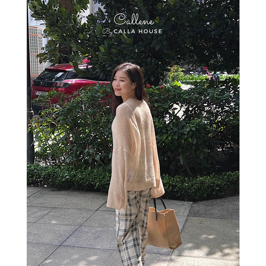 Áo khoác Cardigan mỏng nhẹ khoác ngoài xinh xắn Callene (L1133)