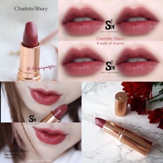 (Thanh lý) Son Charlotte Tilbury màu Walk of shame (full box) - Tặng mặt nạ ngủ laneige