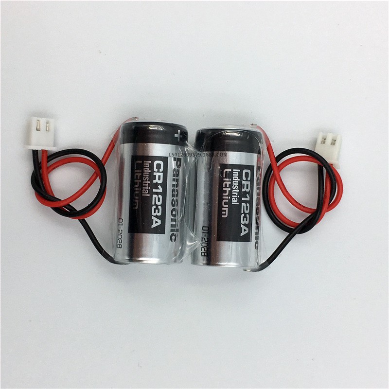 Pin Panasonic CR123A Industrial có giắc cắm
