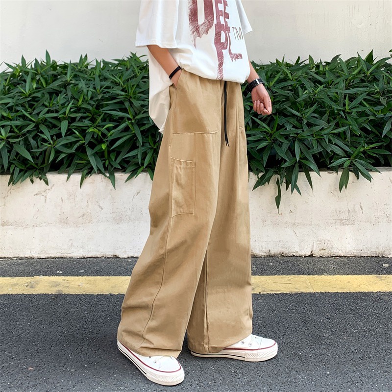 Quần ống rộng Lưng Cao Phong Cách Hàn Quốc Cổ Điển Thời Trang Cho Nữ