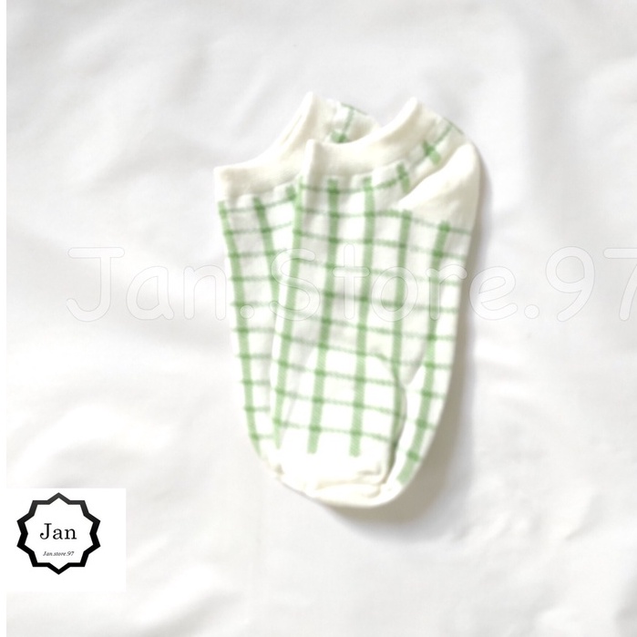 Vớ ngắn cổ xanh lá, tất cổ ngắn green ulzzang nam nữ NEKO