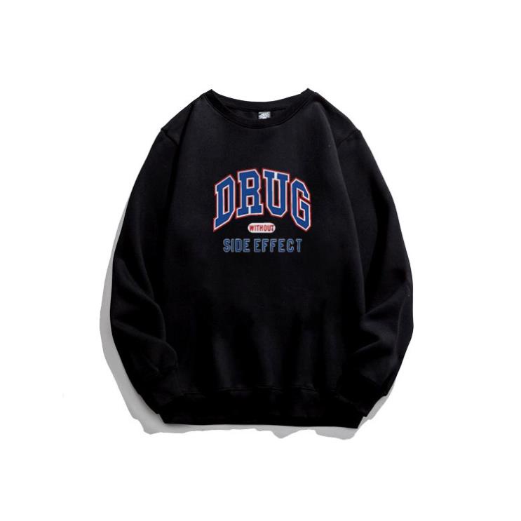 Áo Sweater DRUG 2 màu đen  trắng.dáng Unisex
