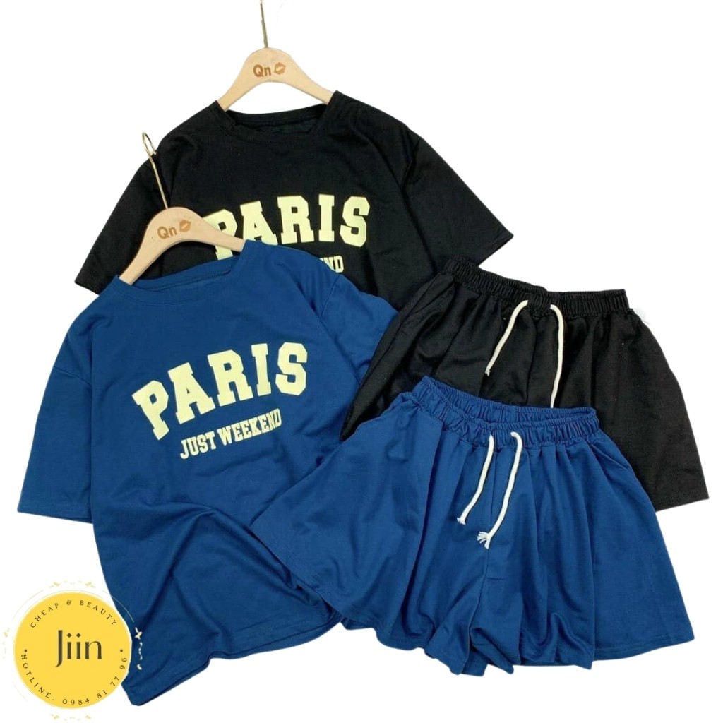 Set Bộ đùi ống rộng dáng váy Paris FREESIZE chất cotton cao cấp siêu đẹp by Jiin shop
