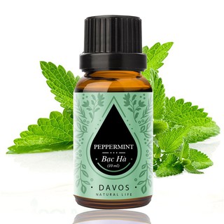 Tinh dầu bạc hà DAVOS 10ml | Nhập khẩu Ấn độ | Hương thơm khử mùi + diệt khuẩn hiệu quả