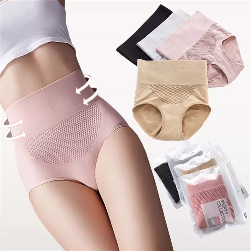 Quần Lót LEVAO Cotton Lưng Cao Định Hình 3d Cho Nữ