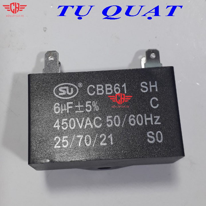Tụ quạt dàn nóng điều hòa 1,5uF ĐẾN 8 uF tụ điện của quạt tụ điện quạt công nghiệp
