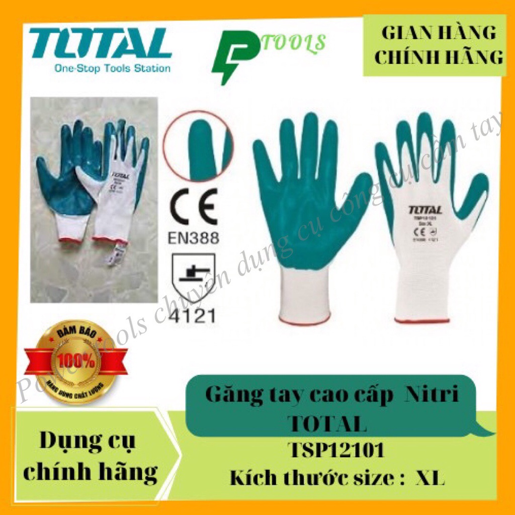 Găng tay Nitri Total  TSP12101 Bảo Hộ Nitri TSP12101 size XL Bảo hộ lao động công trình < HÀNG CHÍNH HÃNG >