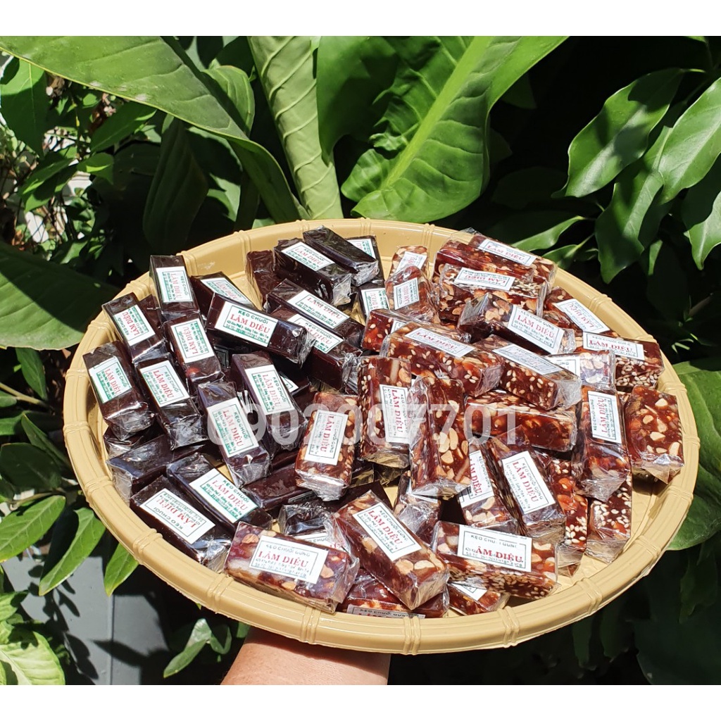 1 Kg Kẹo chuối tươi Mix 2 vị Đậu Mè + Chuối Tươi Thơm Ngon- Đặc Sản Bến Tre-tết-đồ ăn vặt