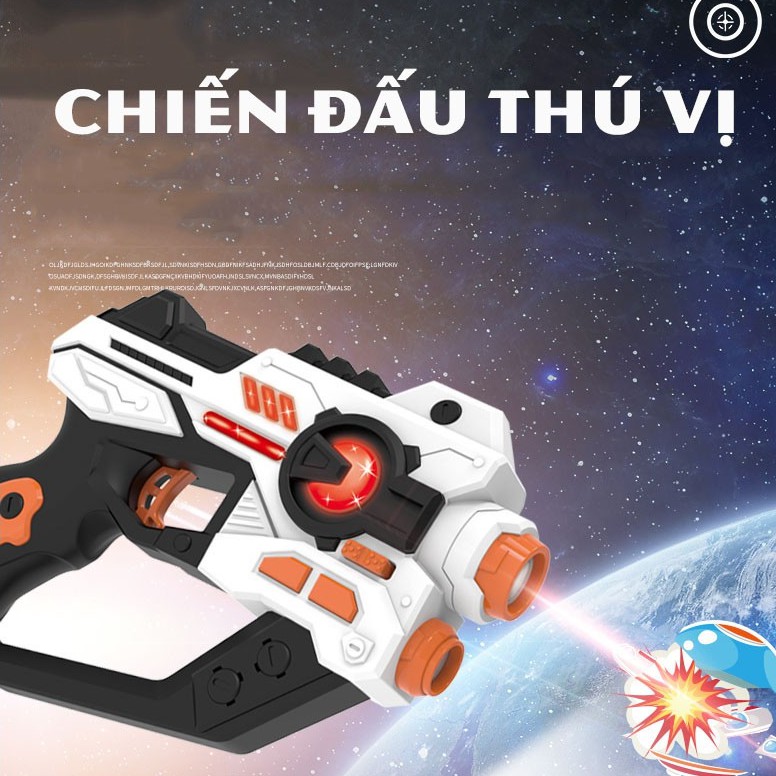 Đồ Chơi Máy Chiếu 3D Cảm Biến Hồng Ngoại “Băn Vịt” Và Tập Trận Giả_ Kèm 3 Thẻ Chiếu_ 1 Máy Chiếu_ 2 Súng Laser