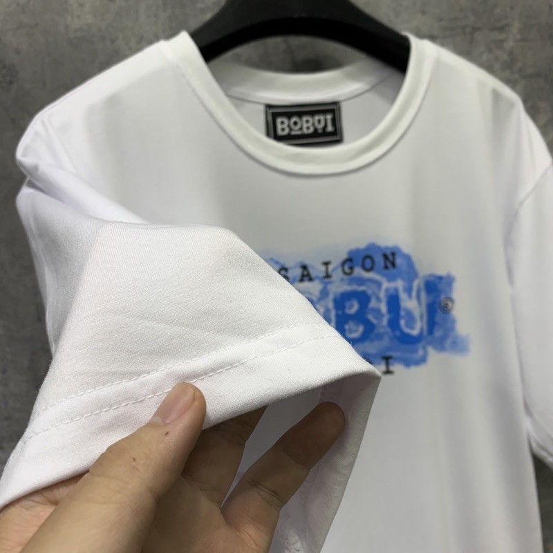 Áo thun tay lỡ BOBUI HANOI form nam nữ cotton unisex phông oversize - GIN STORE