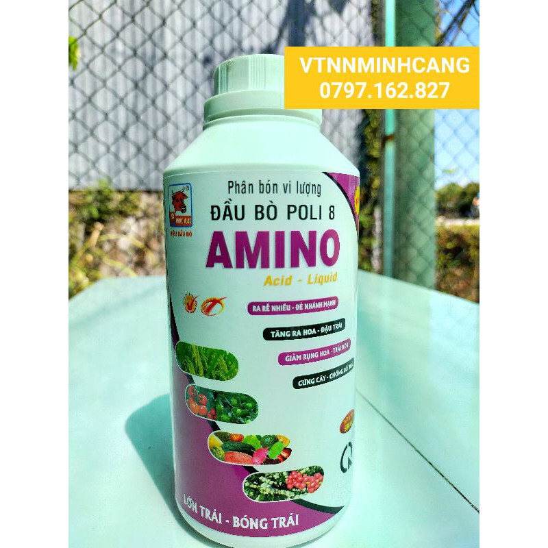 PHÂN BÓN AMINO ĐẦU BÒ 8 (chai 500ml)