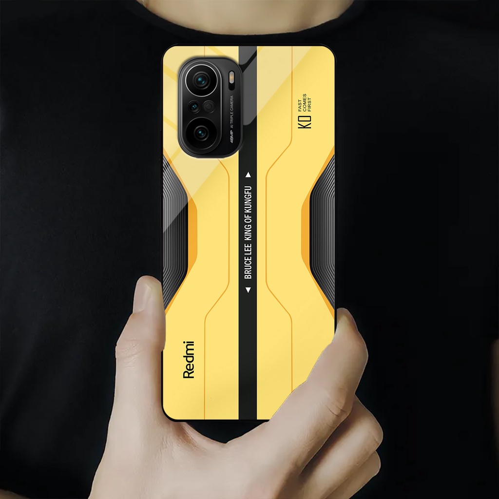 Ốp lưng Xiaomi Redmi K40, K40 Pro, K40 Gaming, Poco F3 - Bruce Lee Edition, chất liệu kính cường lực