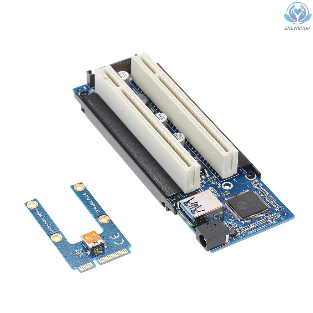 Card Mở Rộng Chuyển Đổi Mini Pci-E Sang Pci-E Với Cáp Sata Và Card Mở Rộng