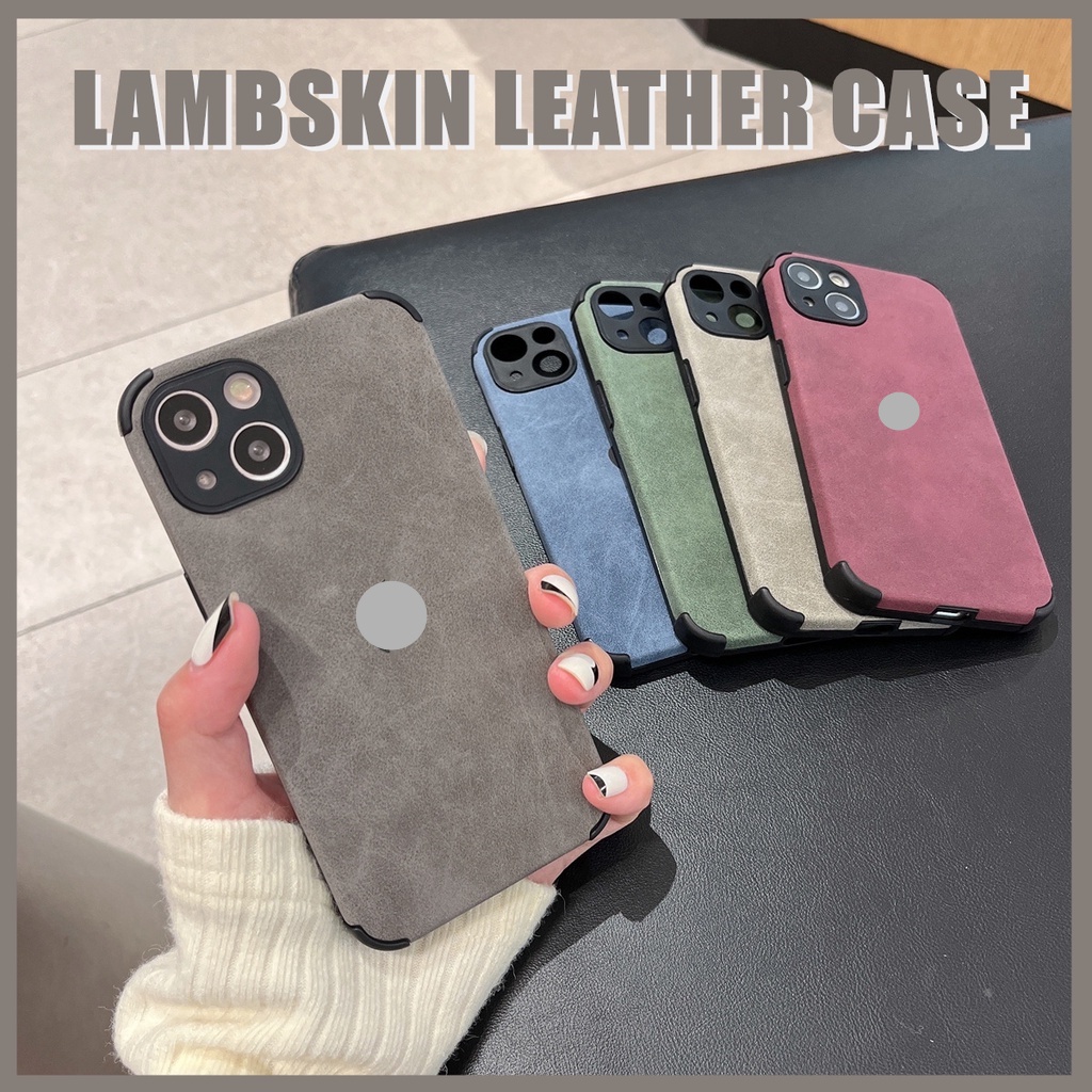 Ốp Điện Thoại Da Cừu Mềm Chống Sốc Cho iPhone 13 12 11 Pro Max XS Max XR X 12 Pro 13 Pro Max Lưng