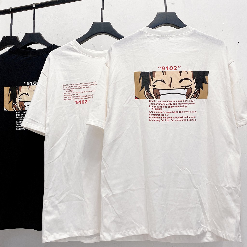 Áo Thun unisex 9102 - Màu Trắng | BigBuy360 - bigbuy360.vn