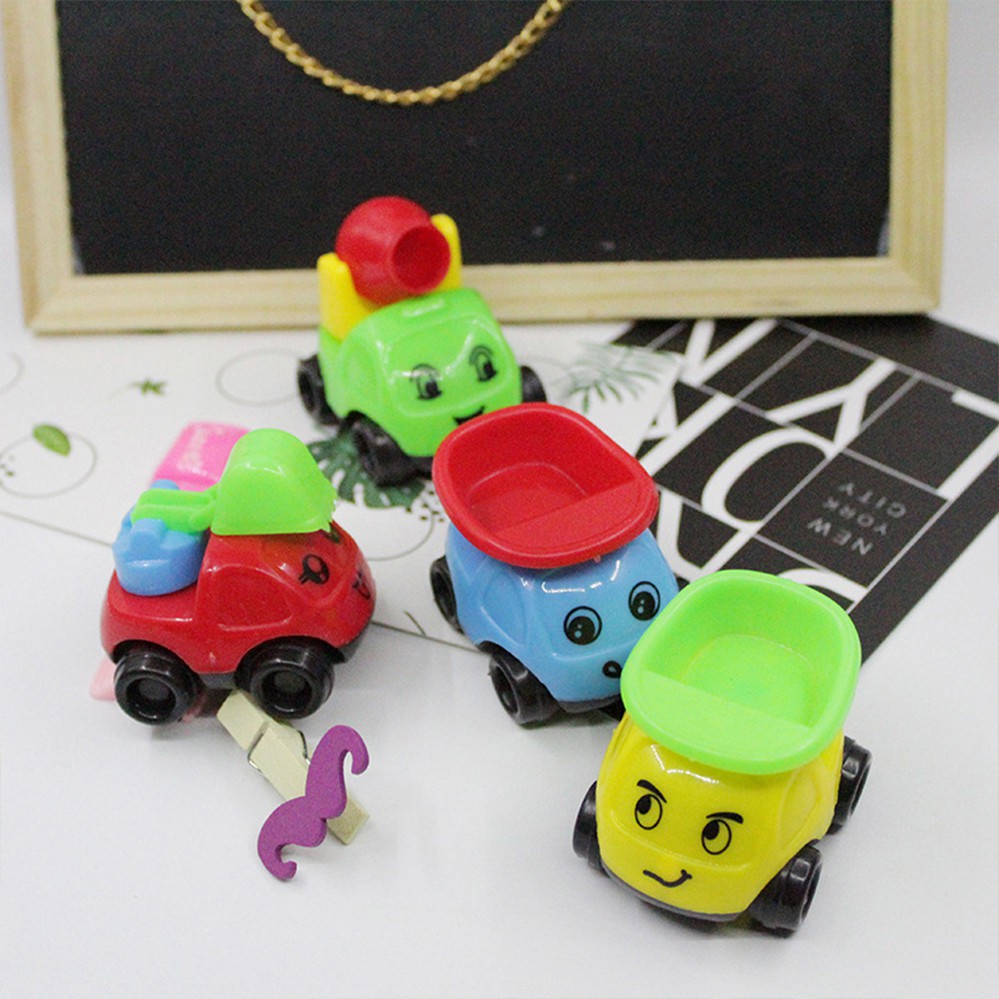 Bộ 20 đồ chơi xe ô tô công trình New4all Cars 5.5 cm xinh xắn nhựa PVC (Xe ben, xe bồn, xe cẩu, máy xúc) cho bé vui chơi